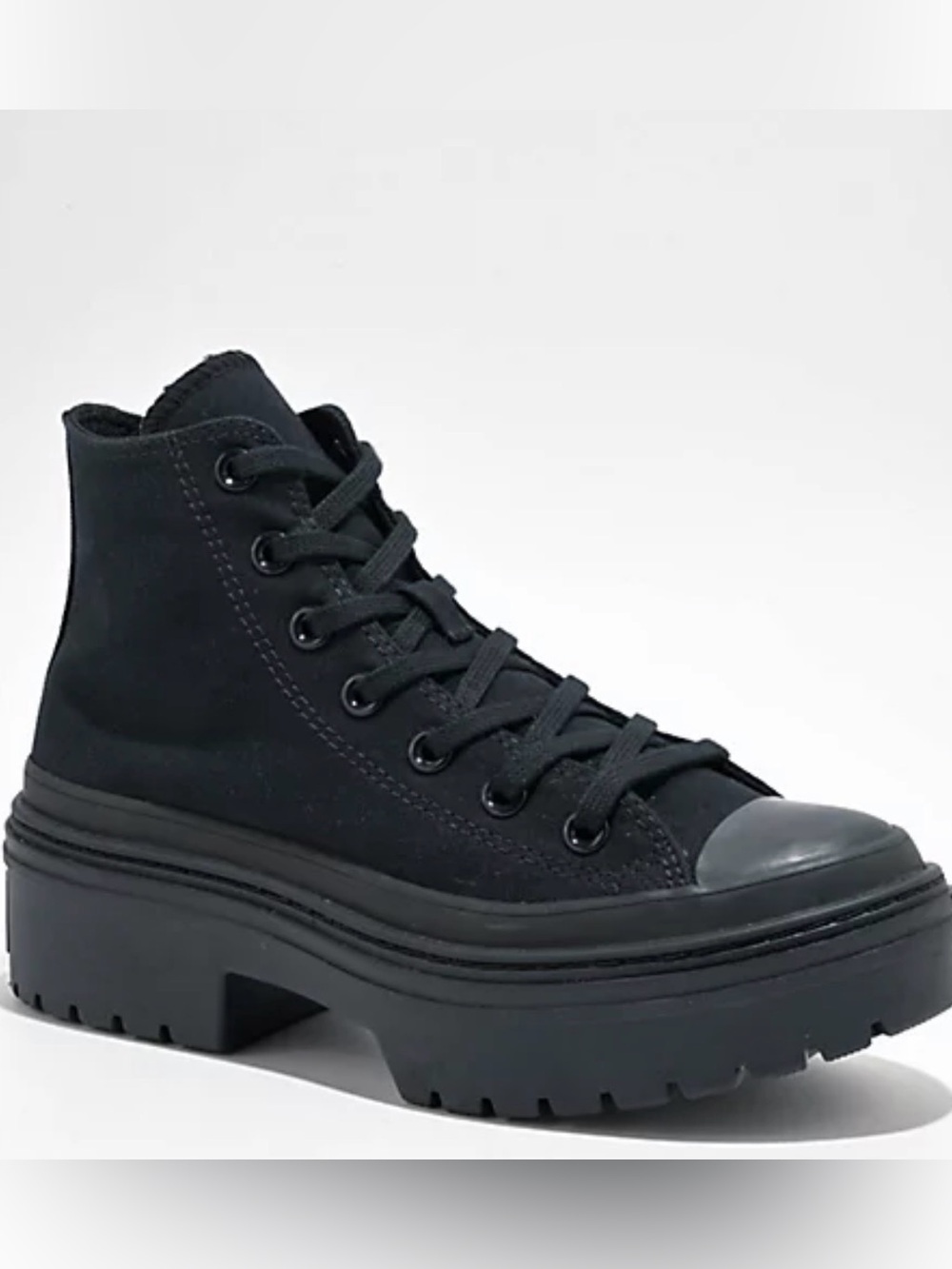 Converse Chuck Taylor All Star Lugged Heel Black Canvas